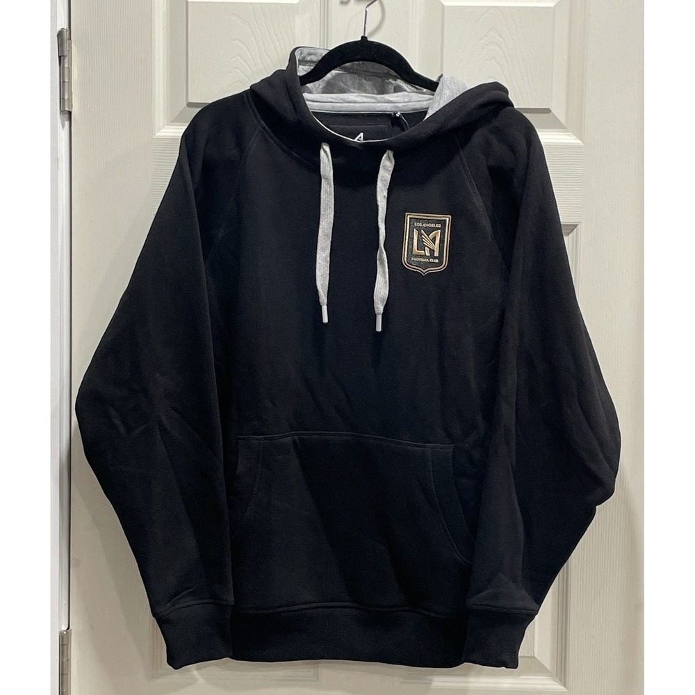 NWT Antigua LAFC Hoodie Mens Small Black Victory Hoodie MLS Soccer Sweatshirt